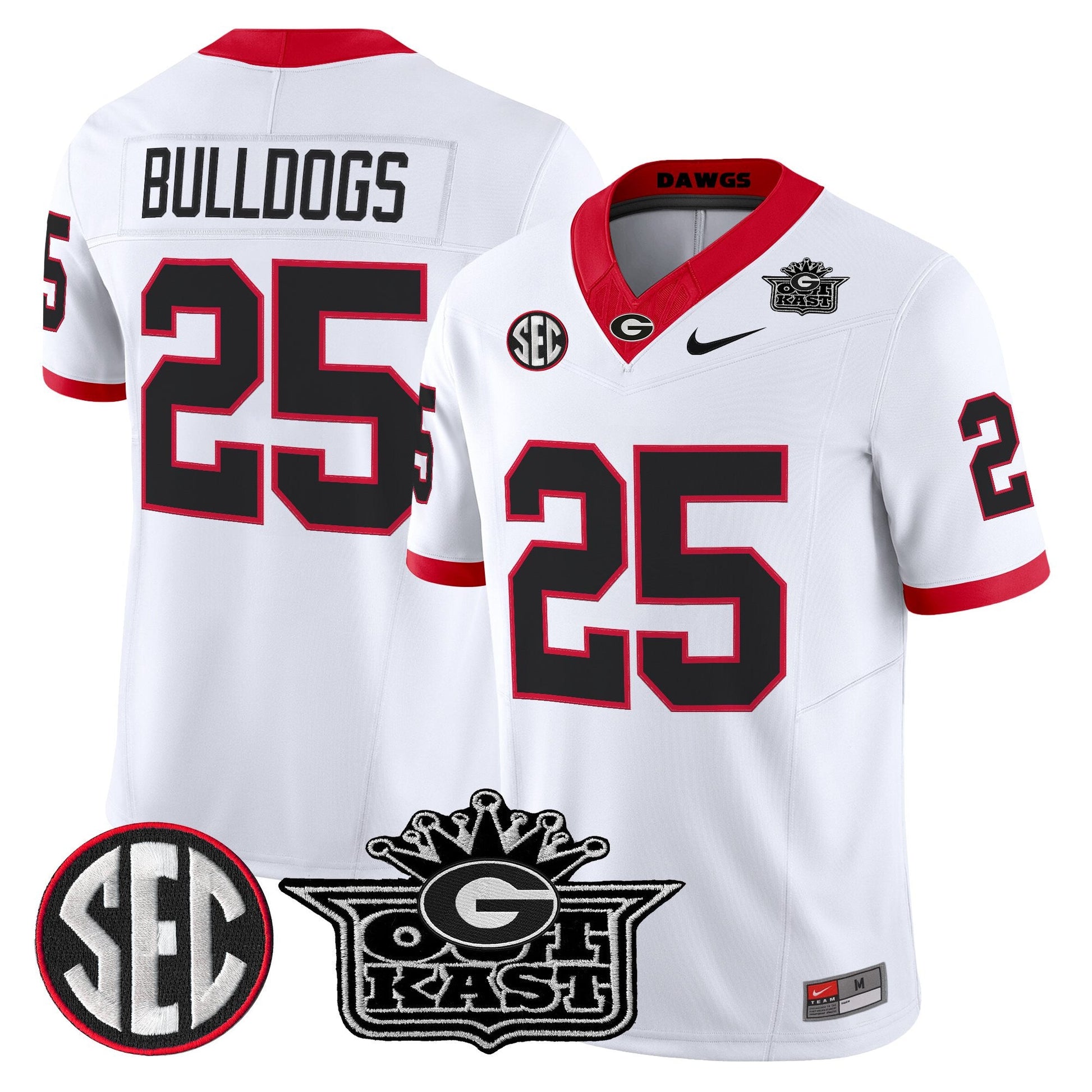 White - #25 Bulldogs