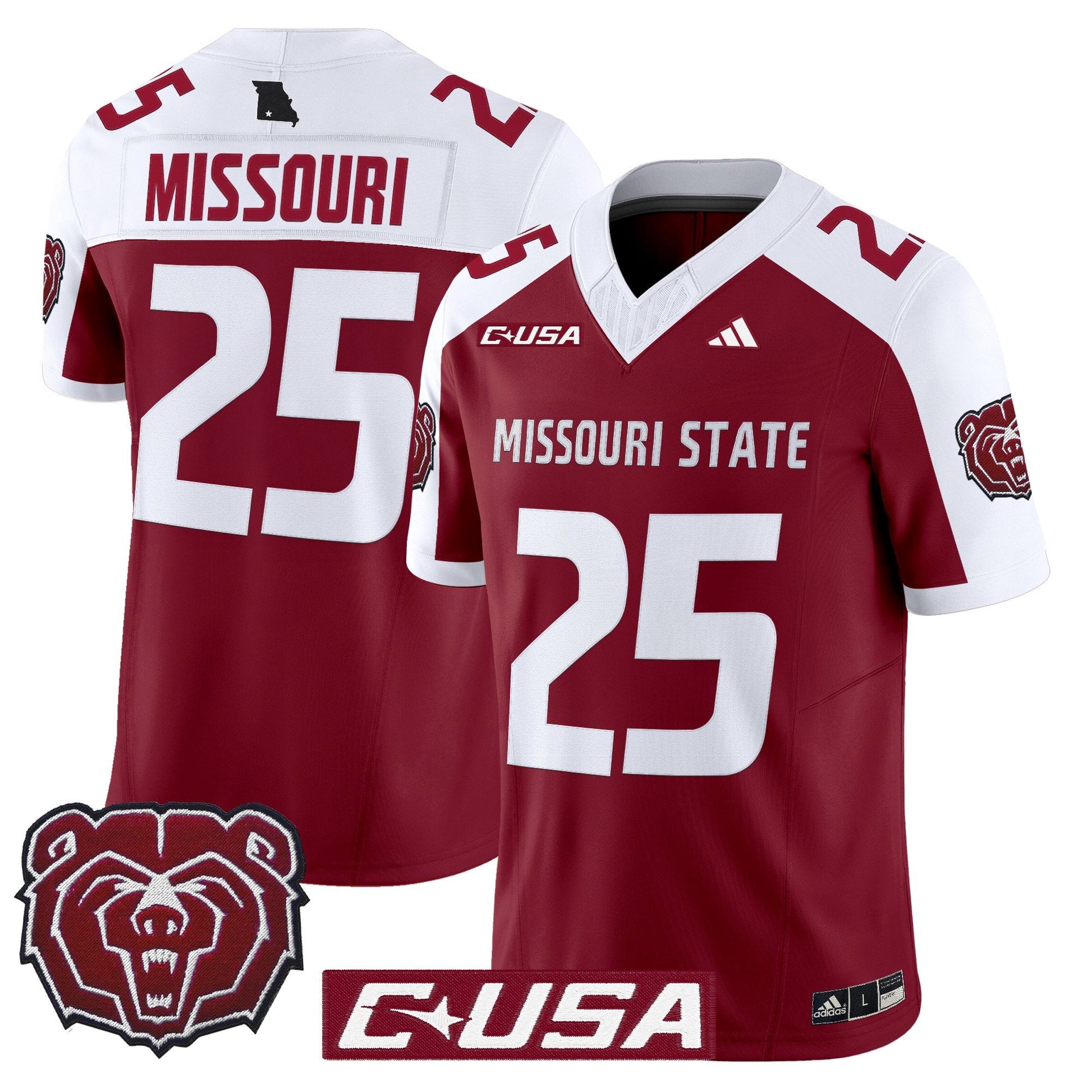 Maroon Alternate - #25 Missouri