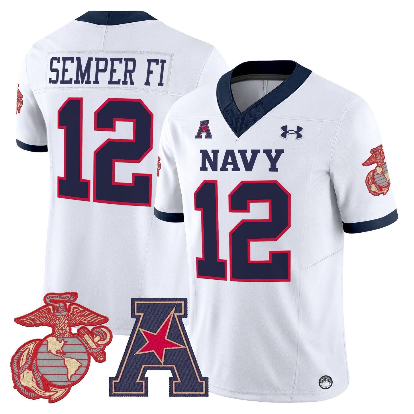 White - #12 Semper Fi