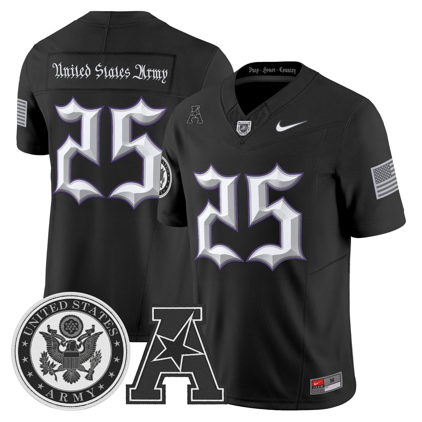 Black - #25 United States Army