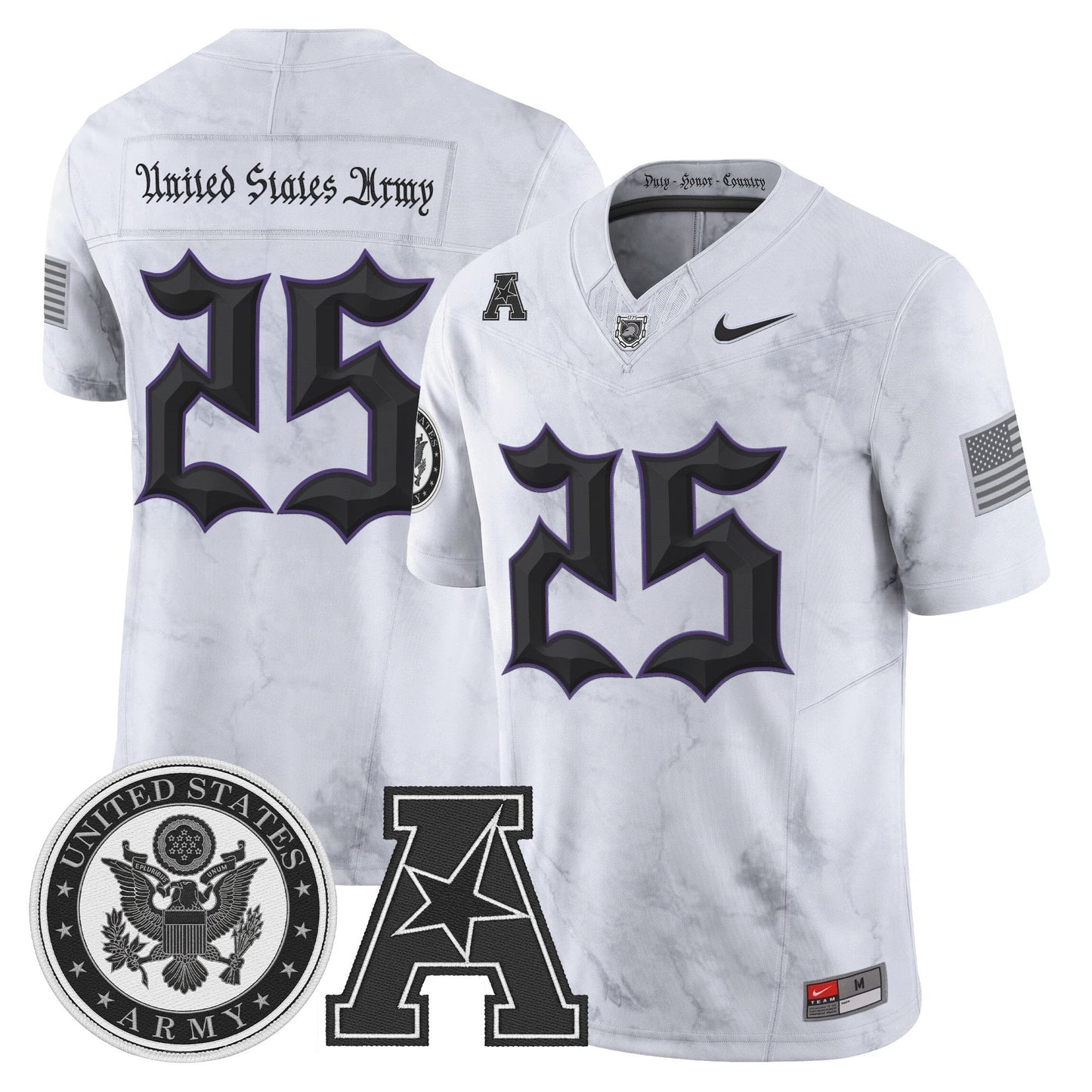 White - #25 United States Army