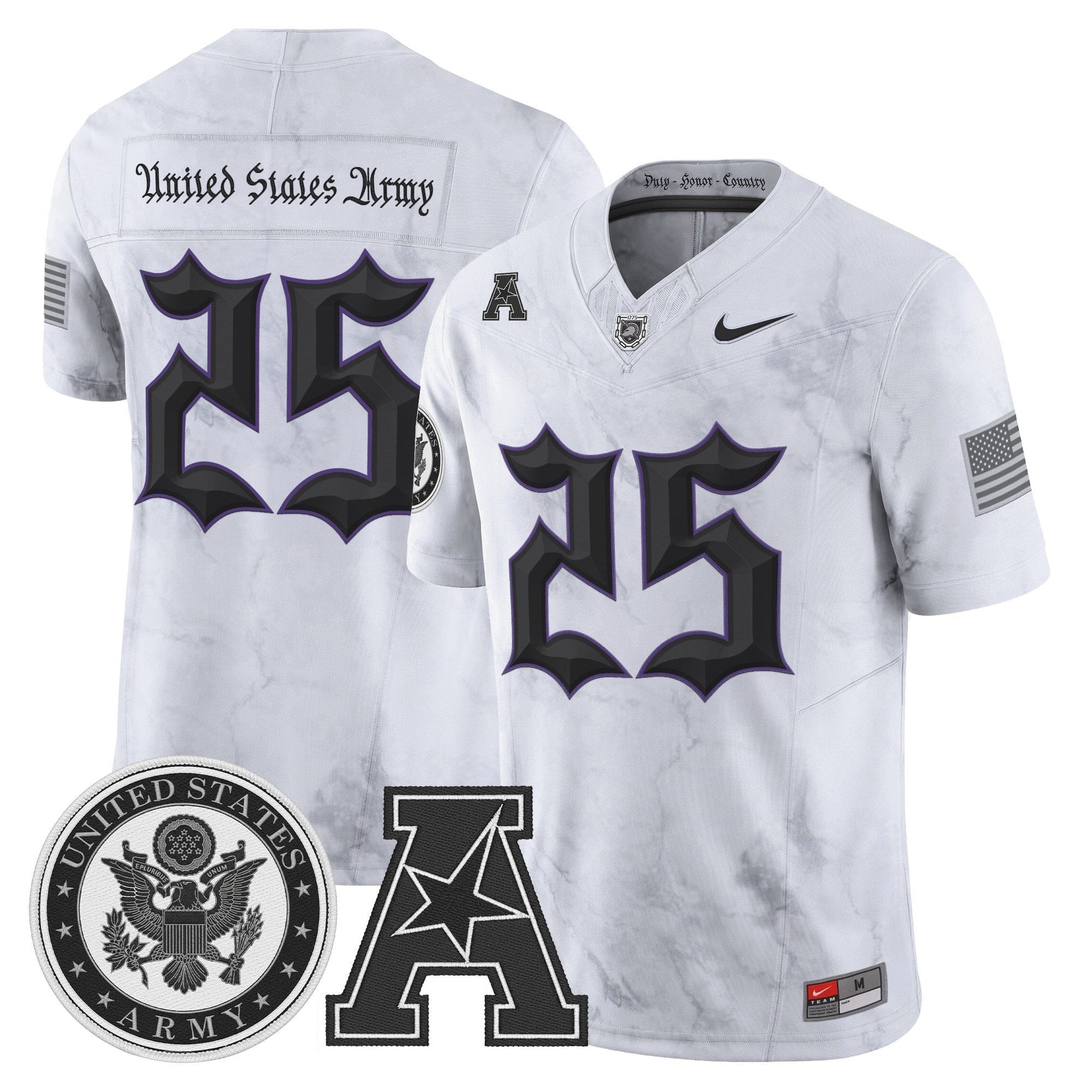 White - #25 United States Army