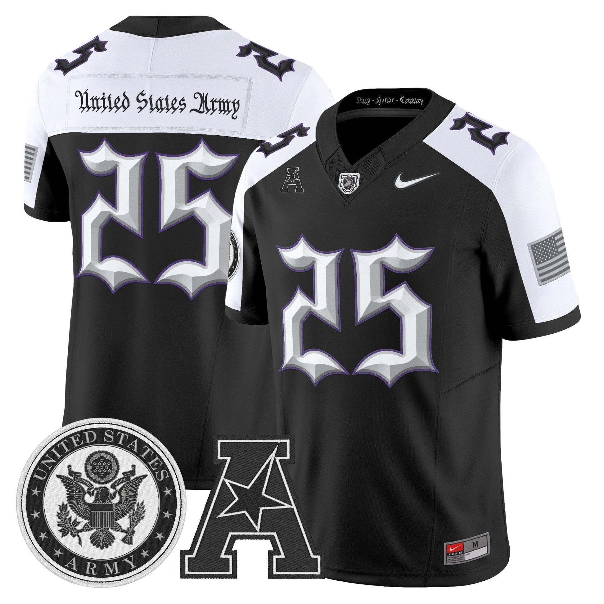 Black Alternate - #25 United States Army