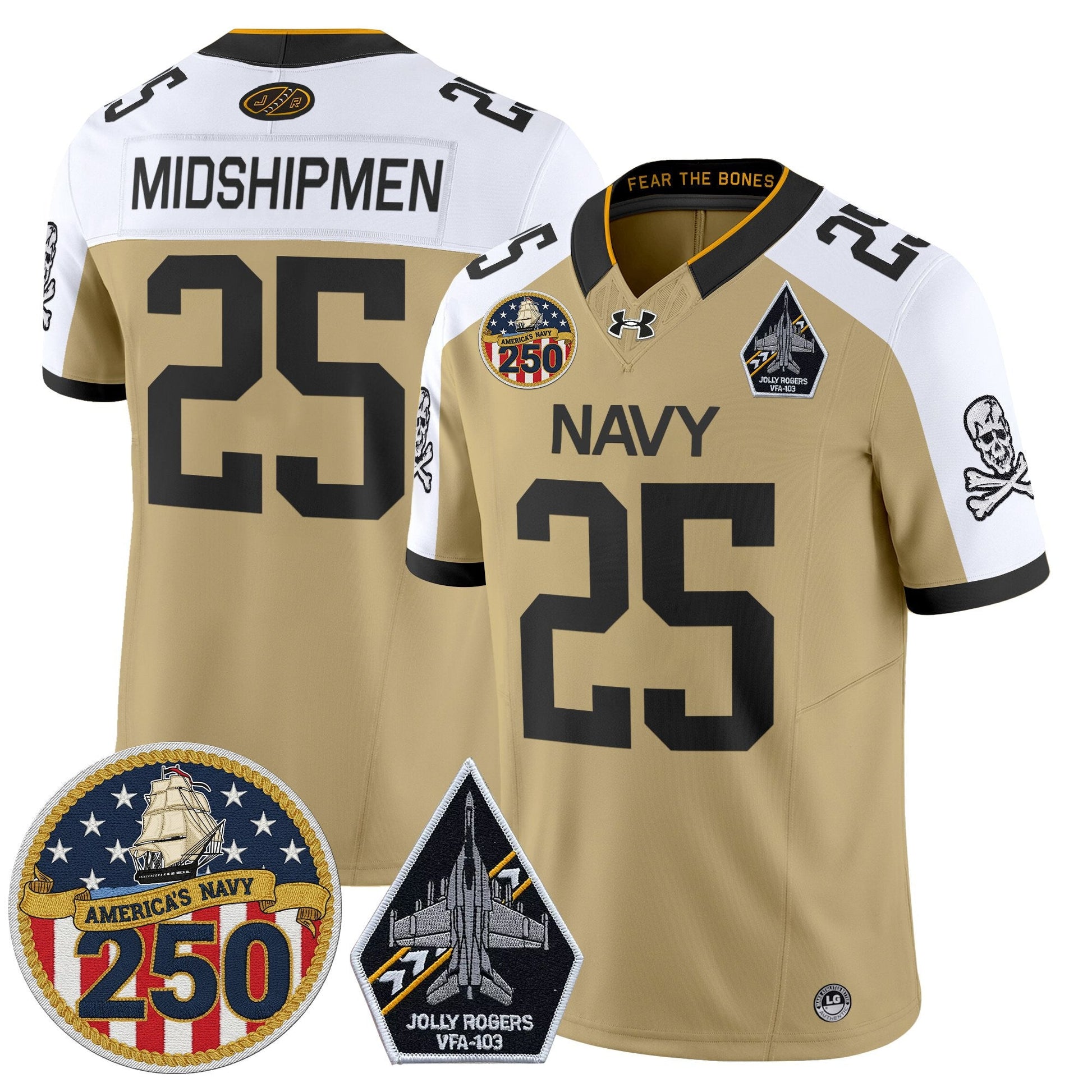 Gold Alternate - #25 Midshipmen