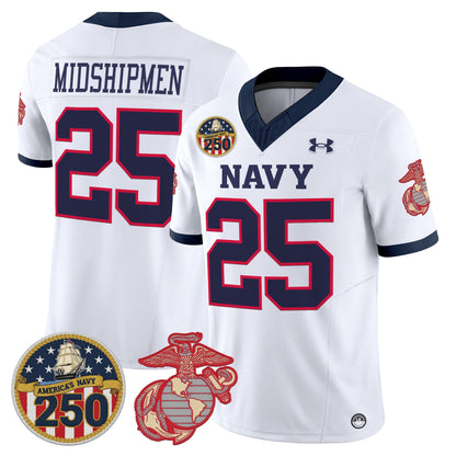 White - #25 Midshipmen