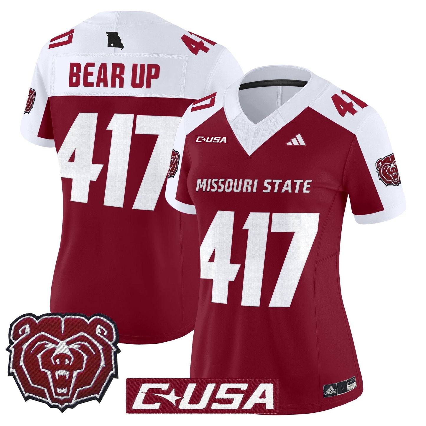 Maroon Alternate - Bear Up 417