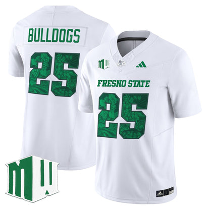 White - #25 Bulldogs