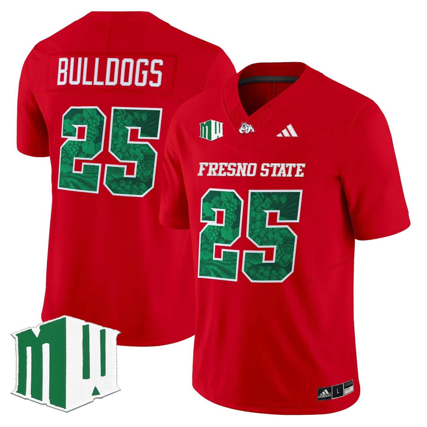Red - #25 Bulldogs