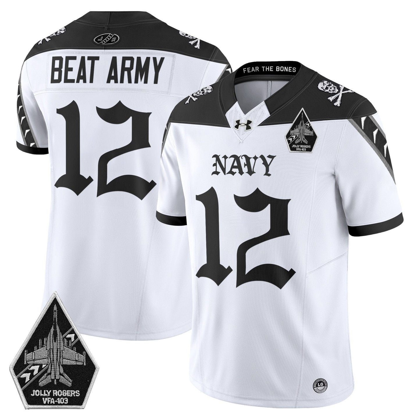 White - #12 Beat Army