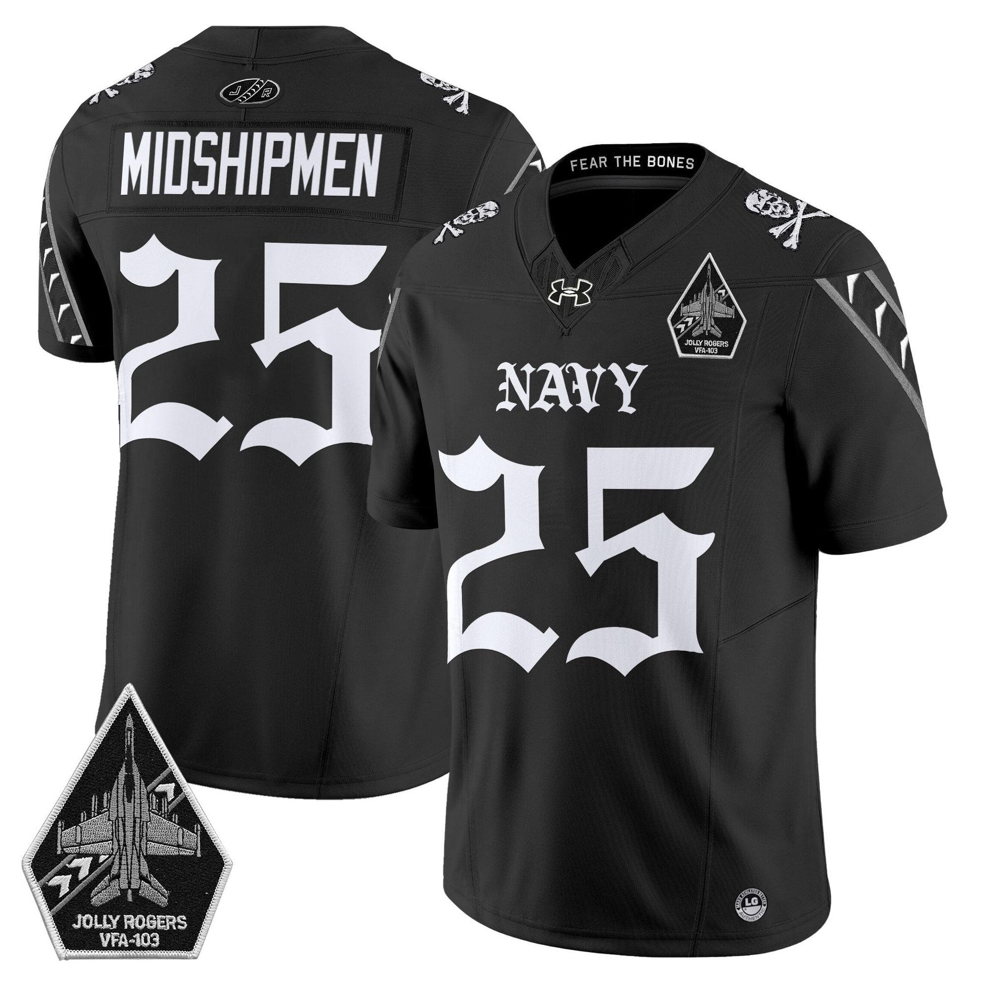 Black - #25 Midshipmen