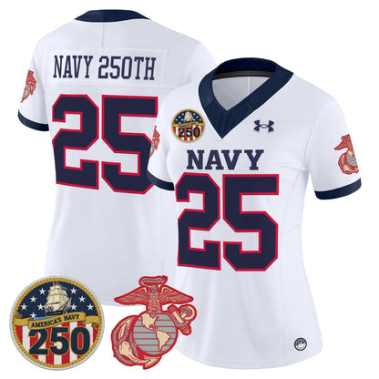 White - Navy 250th