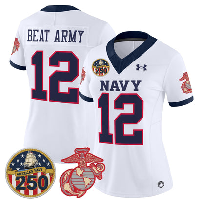 White - #12 Beat Army