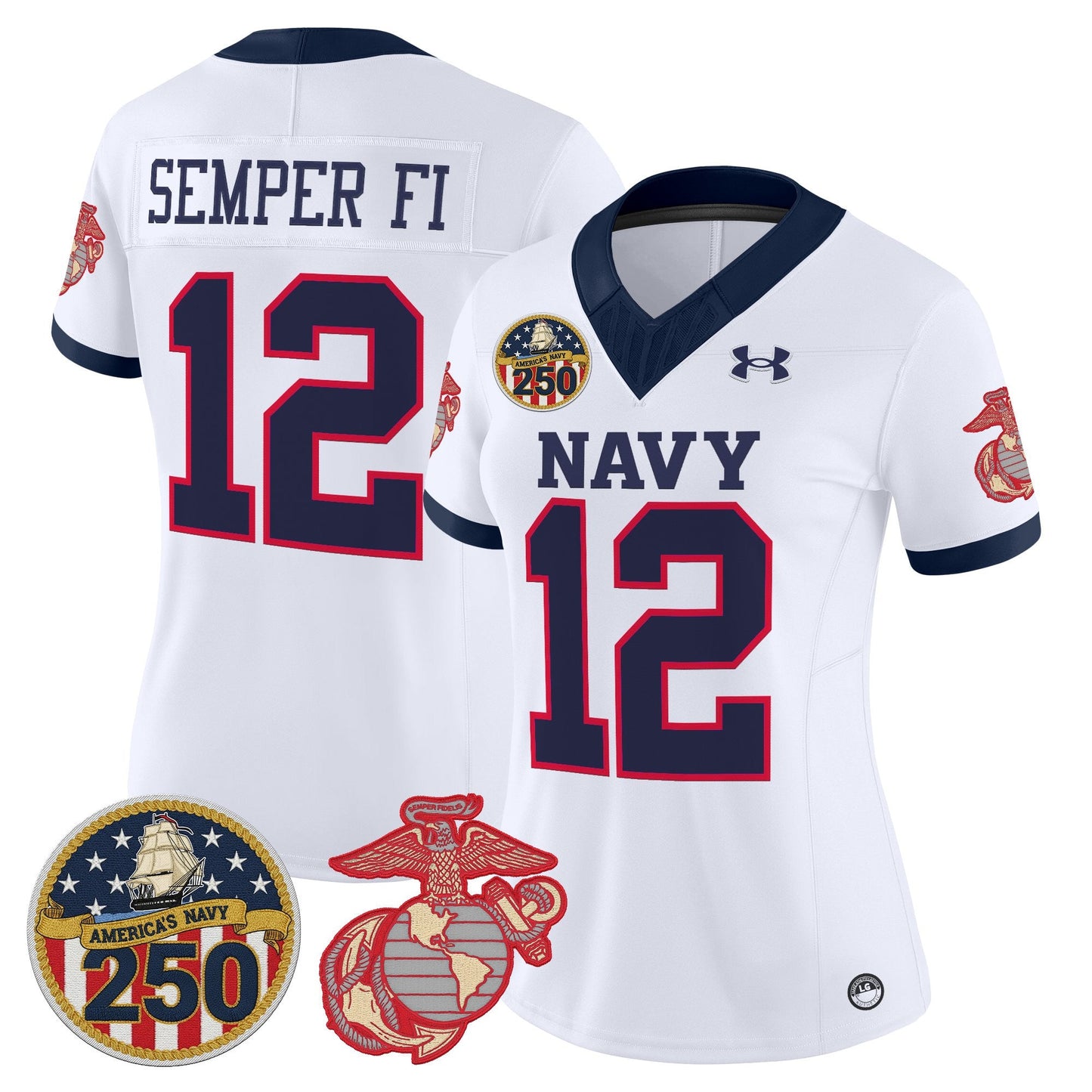 White - #12 Semper Fi