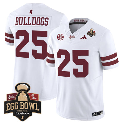 White - #25 Bulldogs