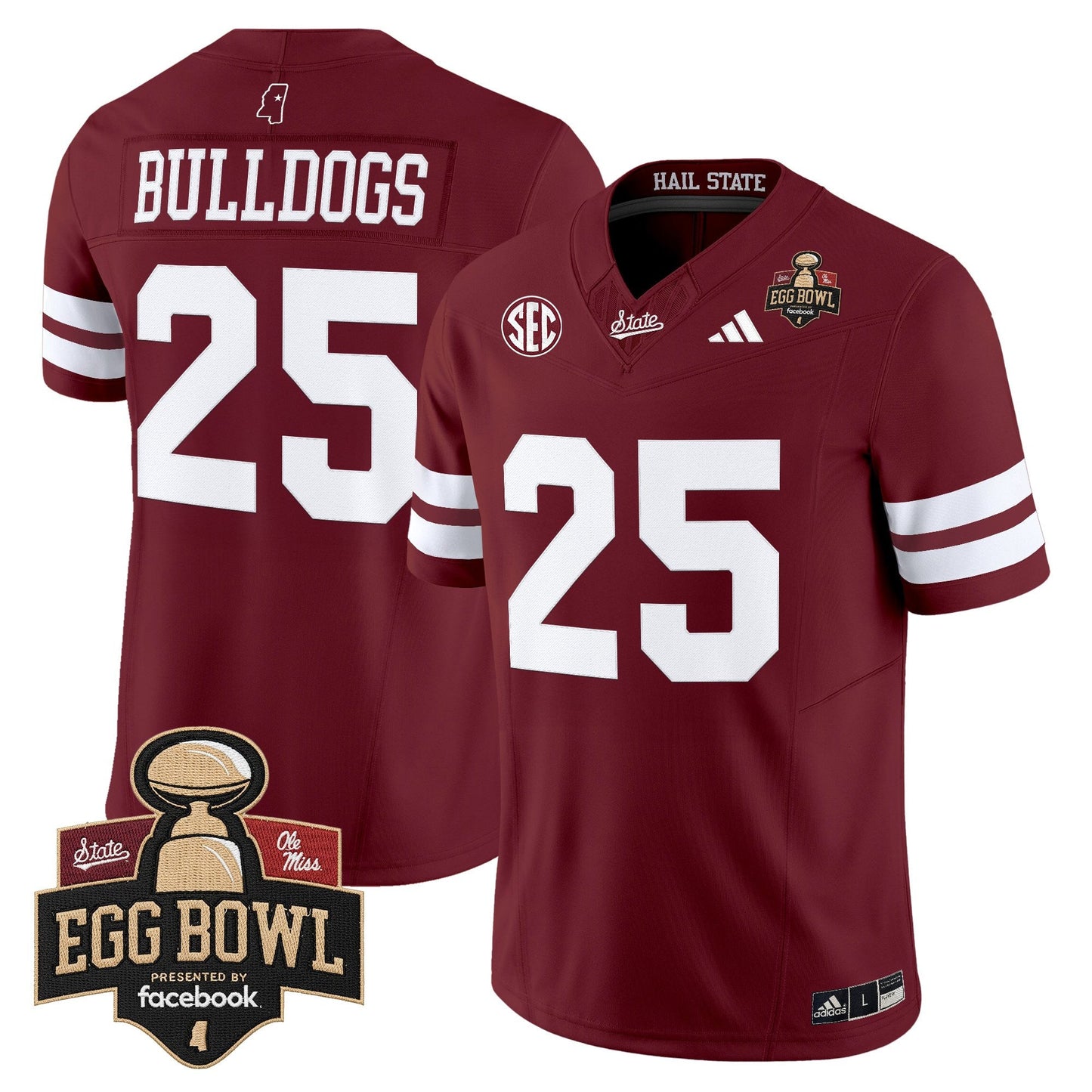 Maroon - #25 Bulldogs
