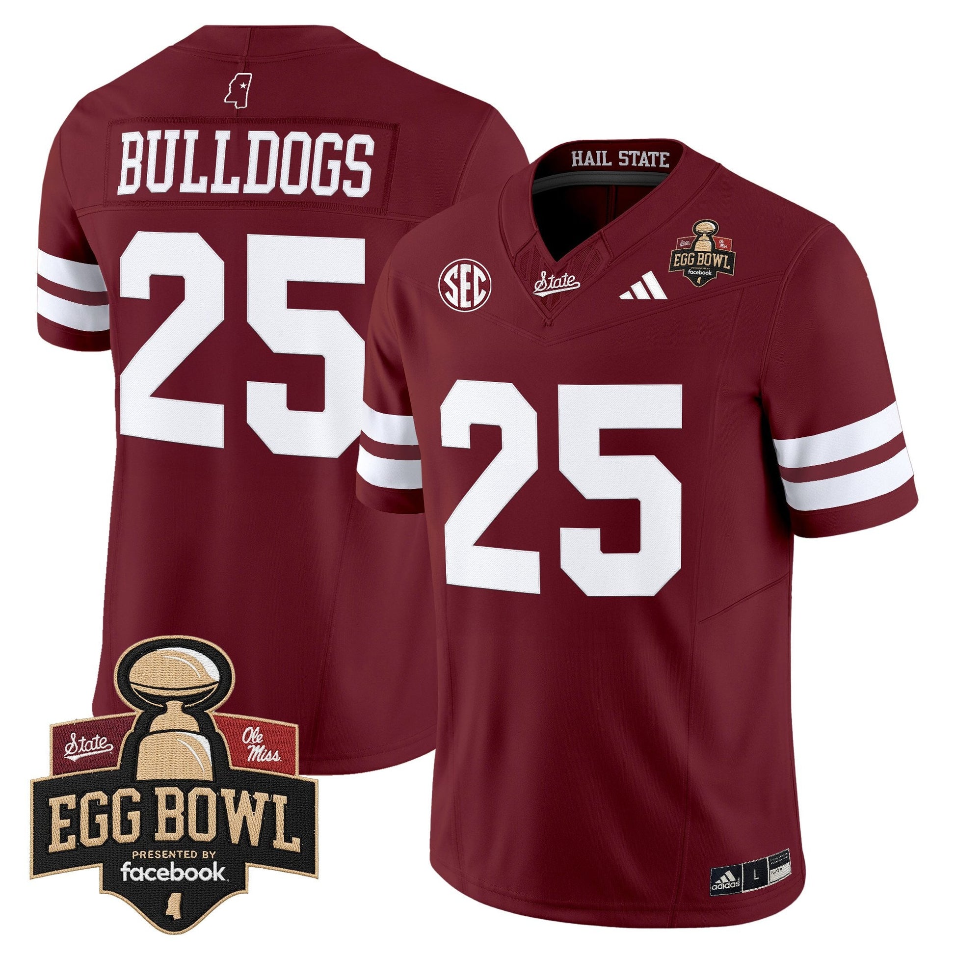 Maroon - #25 Bulldogs