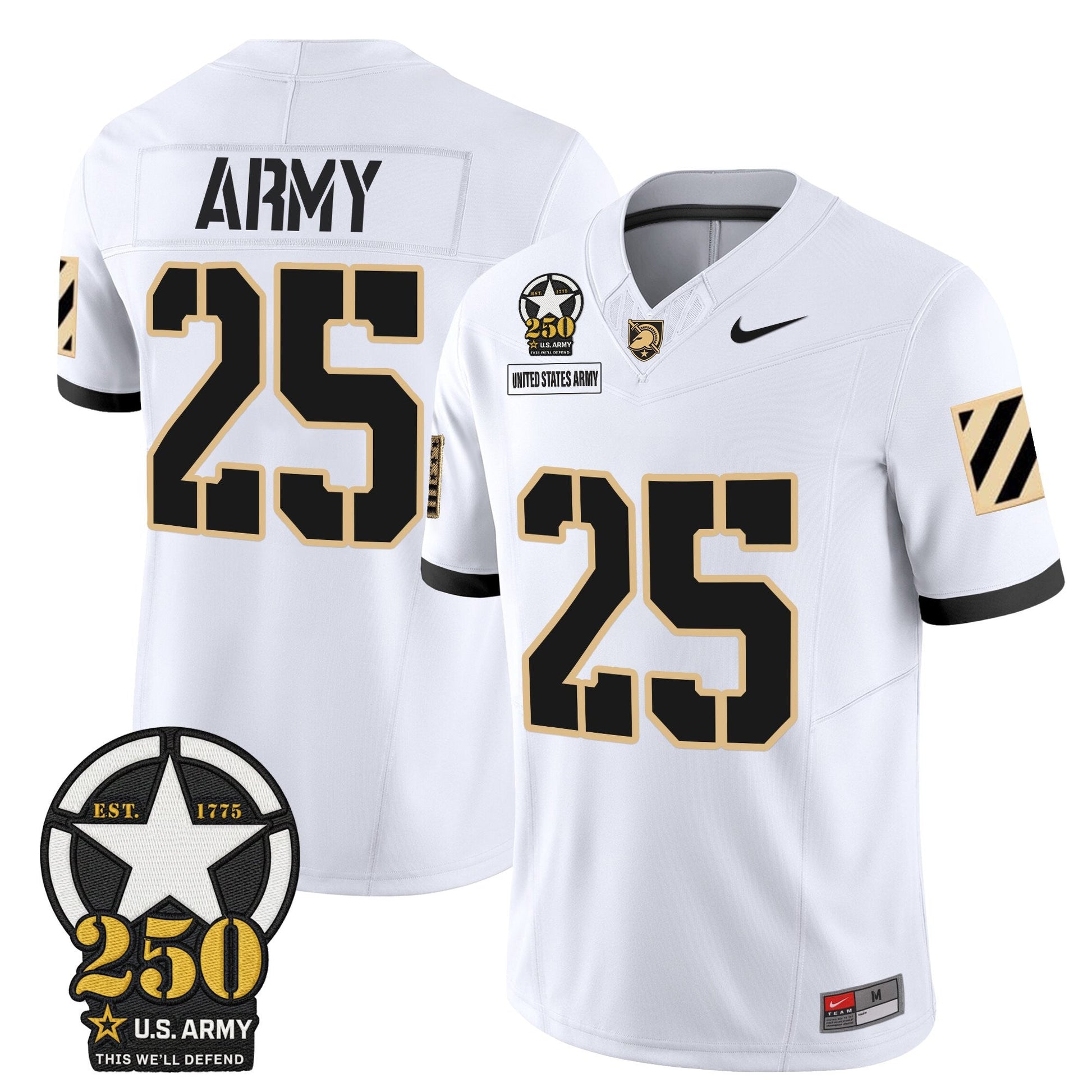 White - #25 United States Army