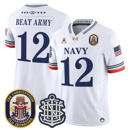 White - #12 Beat Army