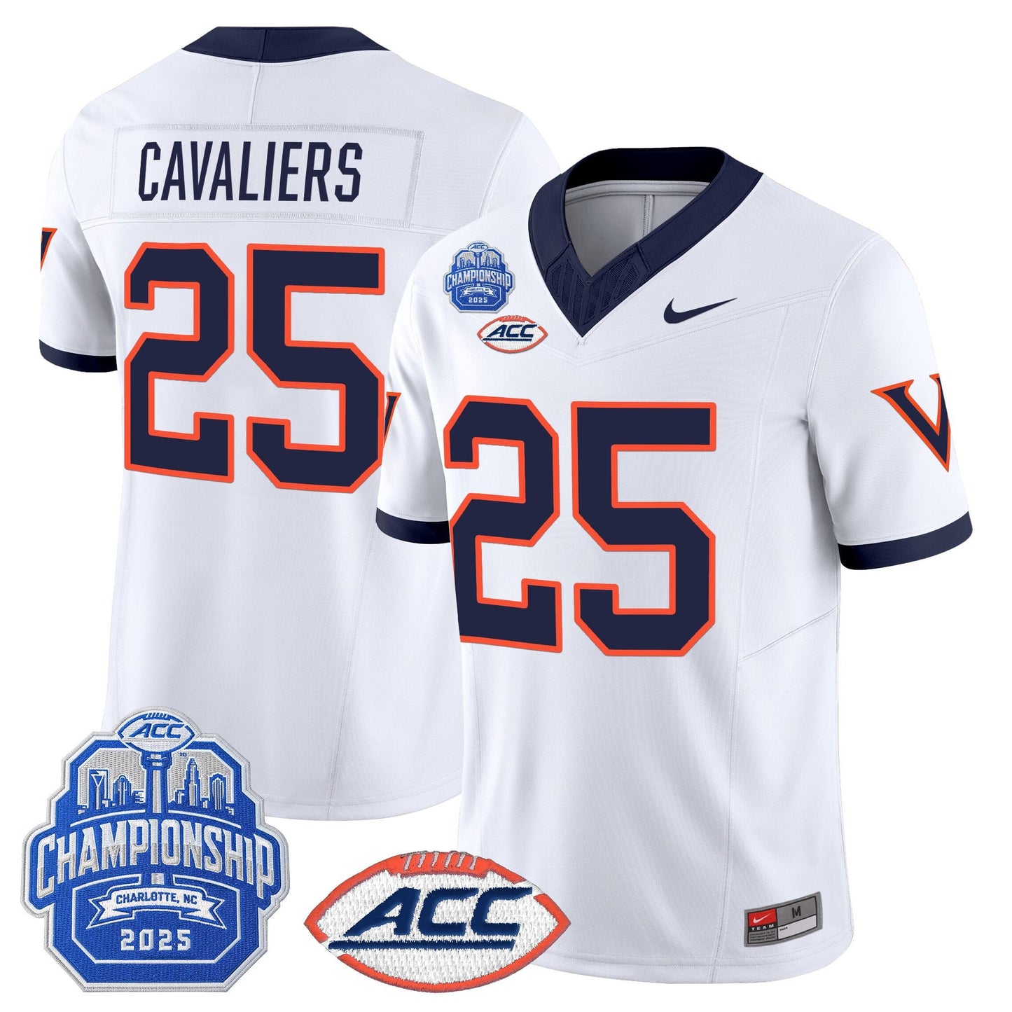 White - #25 Cavaliers
