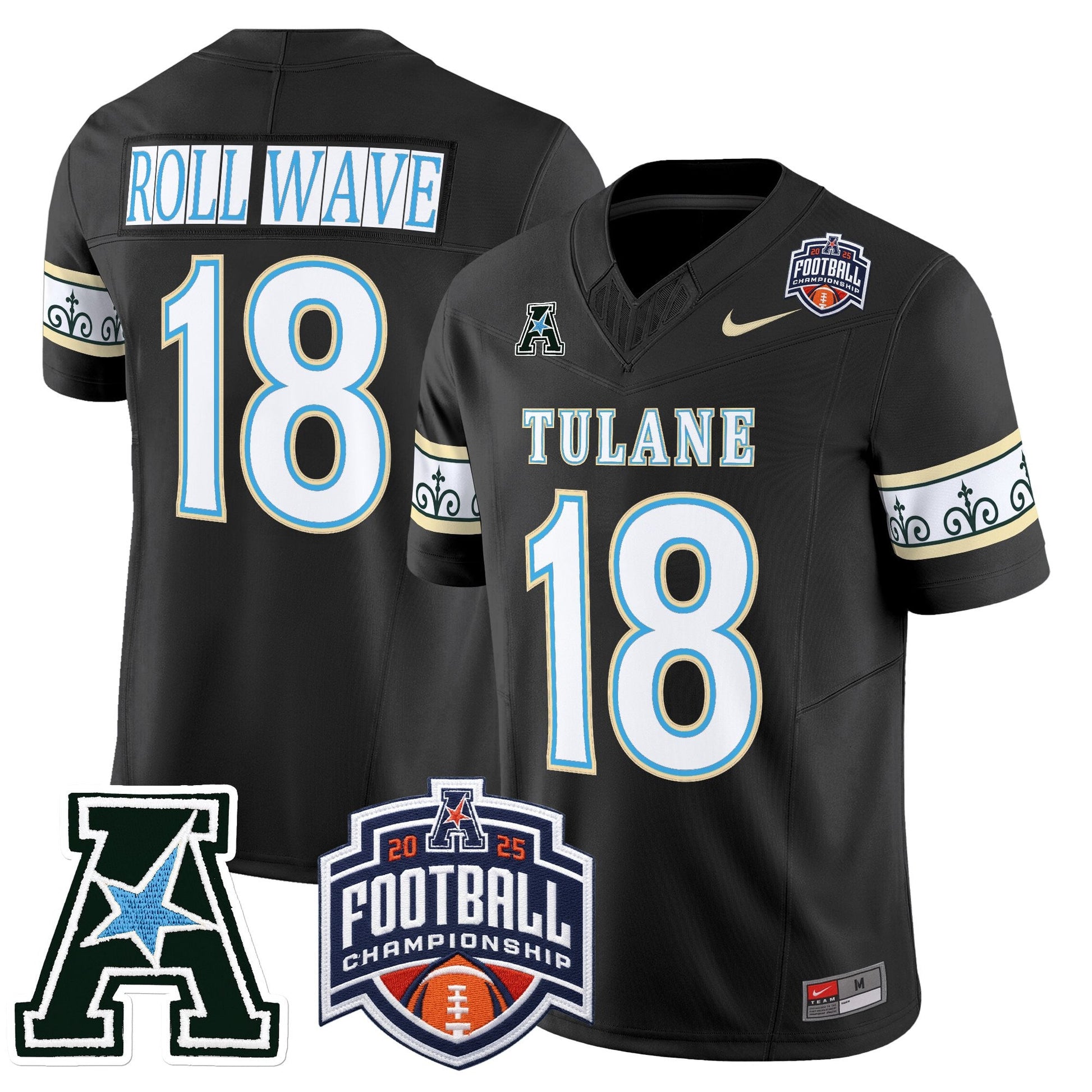 Black - #18 ROLL WAVE