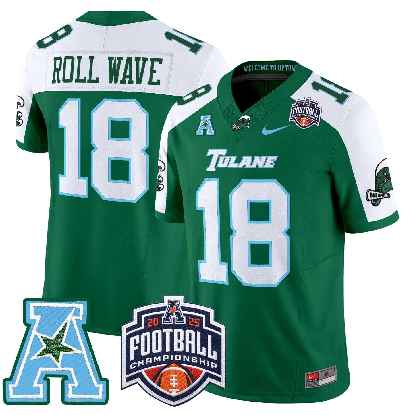Green Alternate - #18 ROLL WAVE
