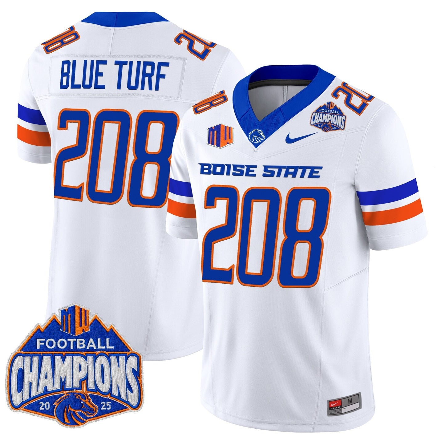 White - Blue Turf 208