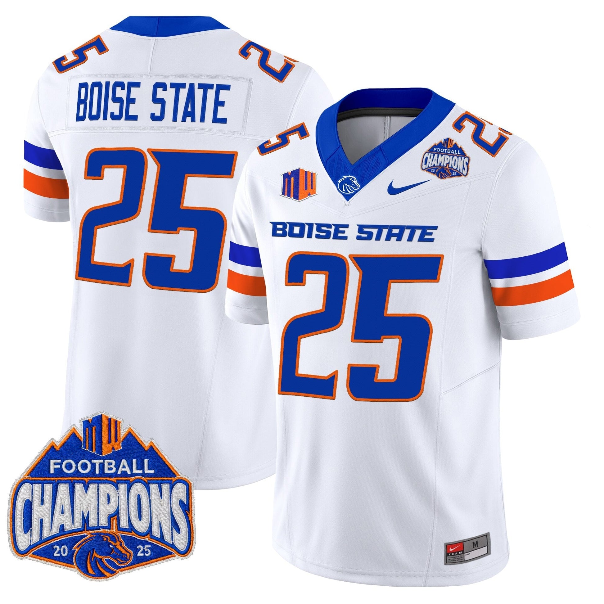 White - #25 Boise State