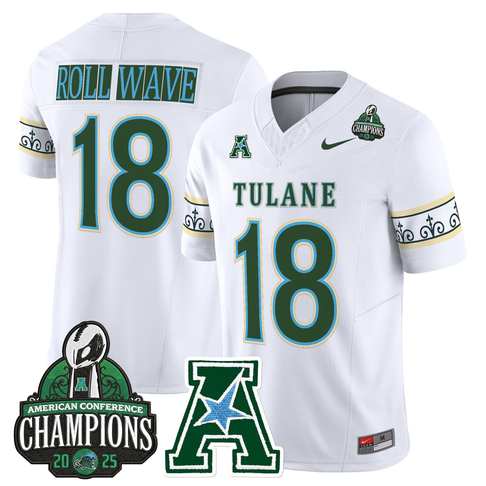 White - #18 ROLL WAVE