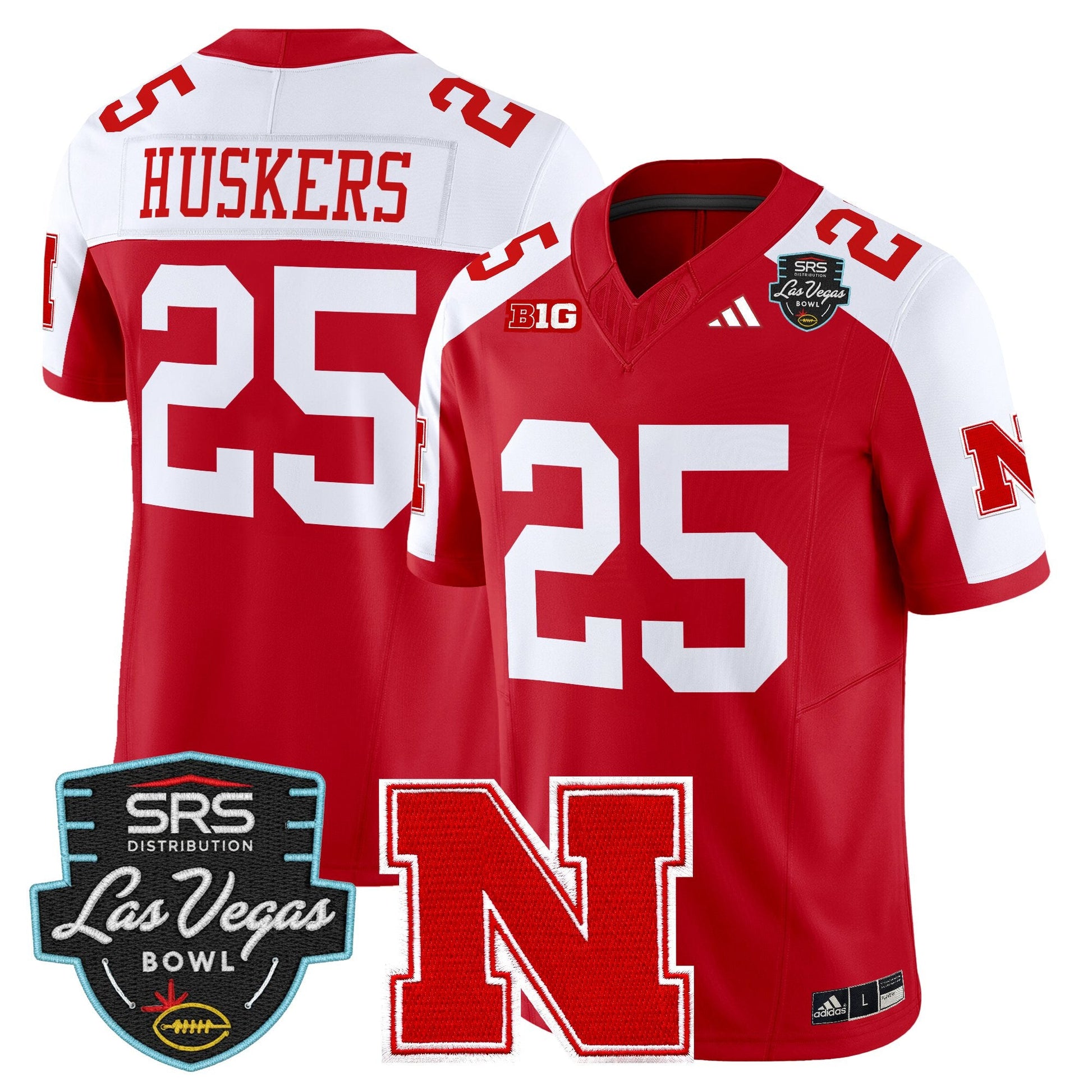 Scarlet Alternate - #25 Huskers