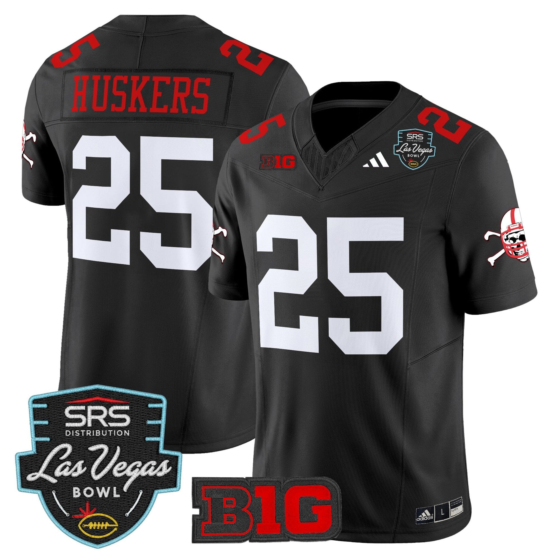 Black - #25 Huskers