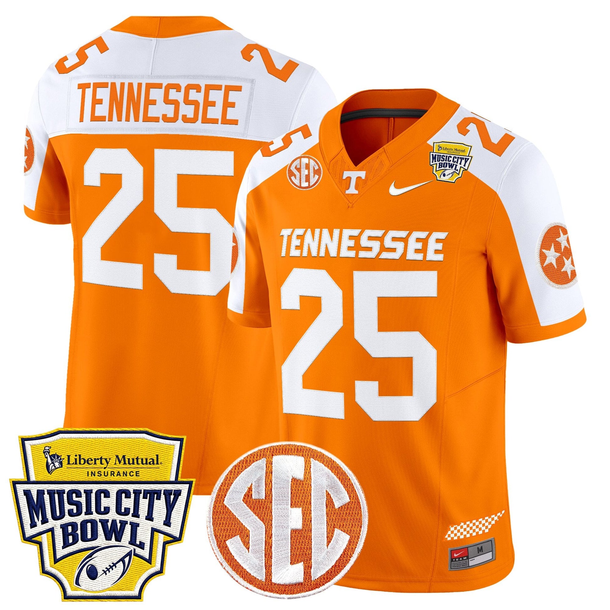 Orange Alternate - #25 Tennessee
