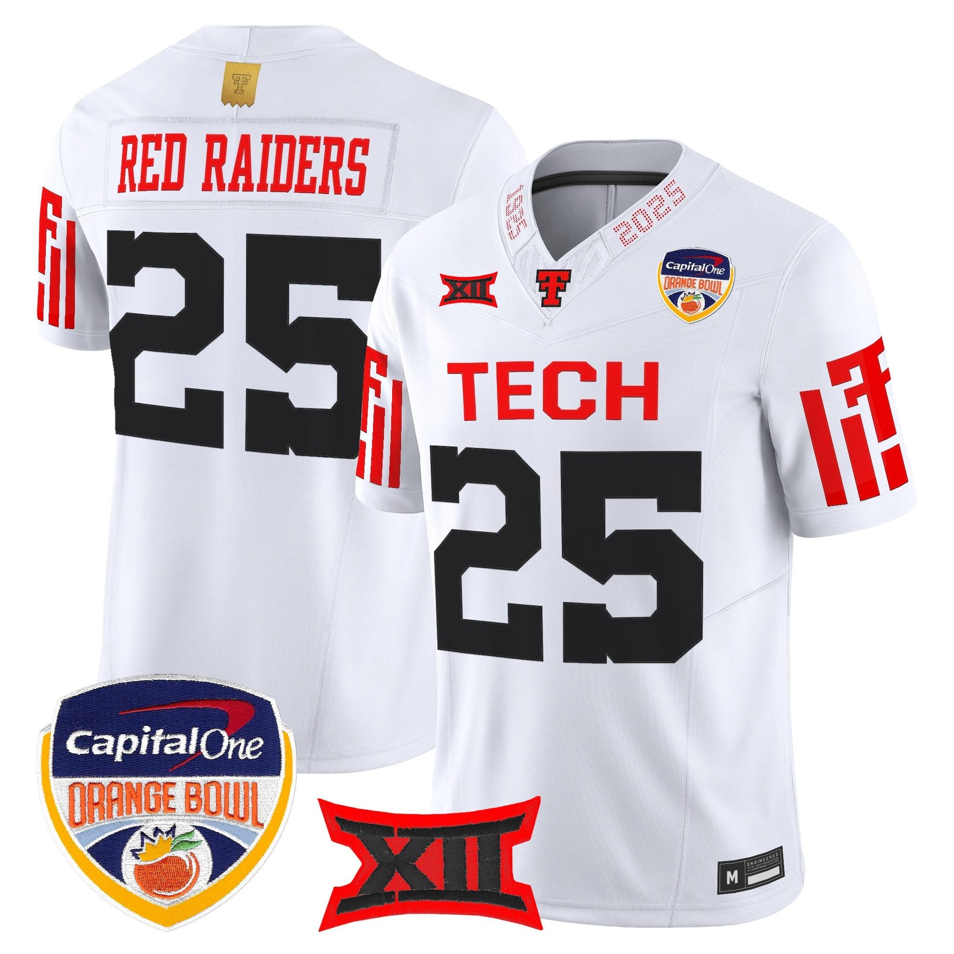 White - #25 Red Raiders