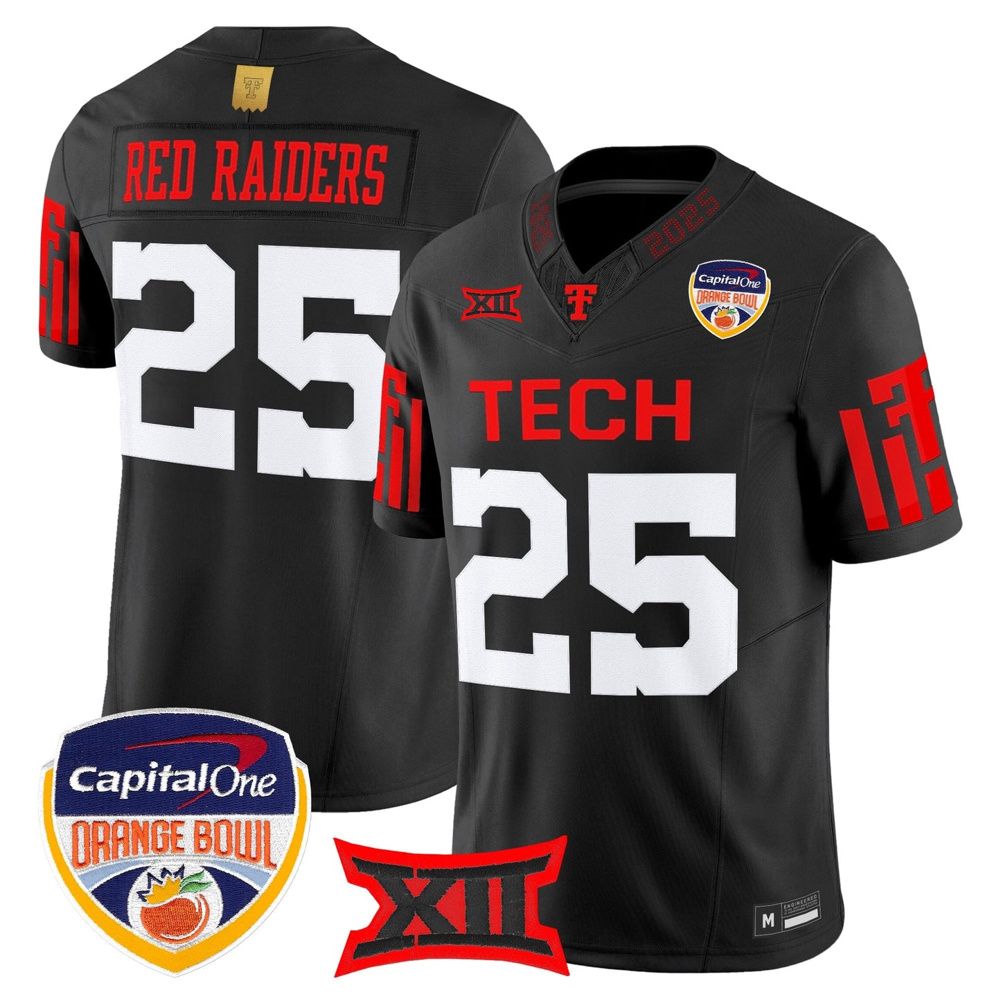 Black - #25 Red Raiders