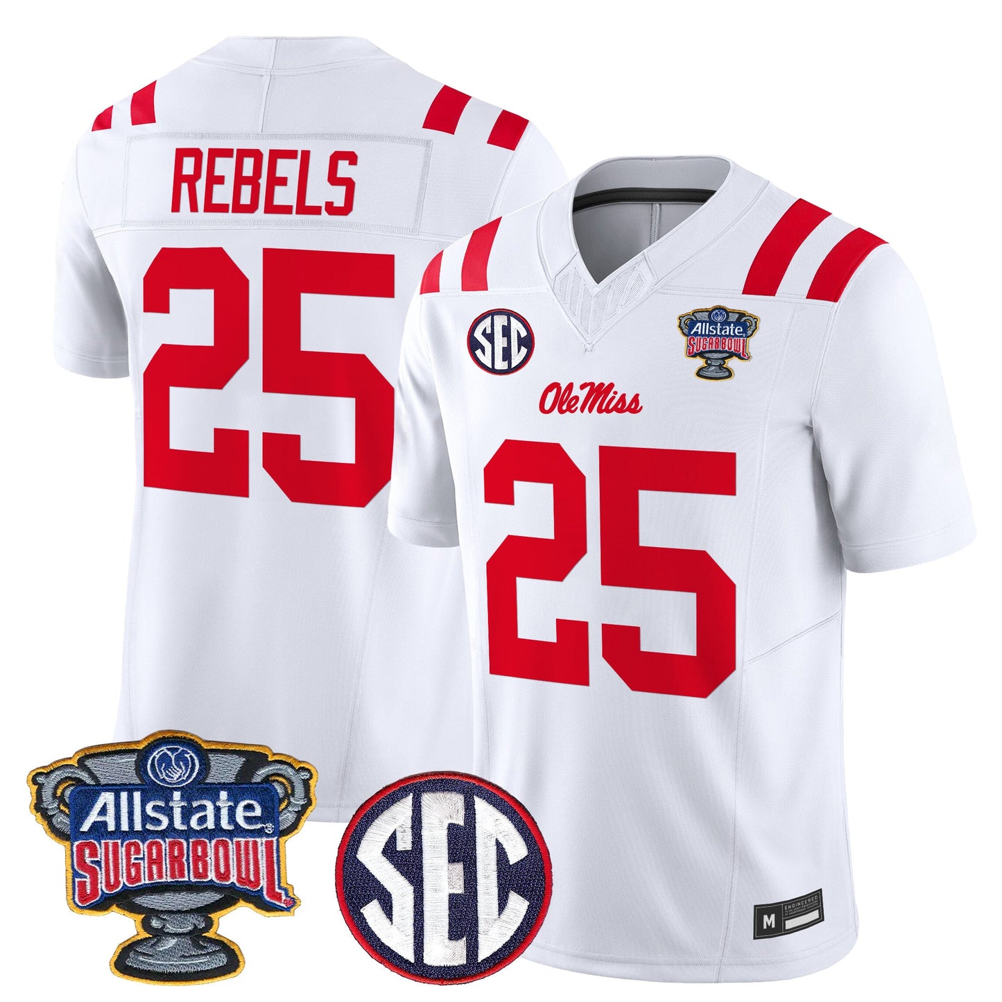 White - #25 Rebels
