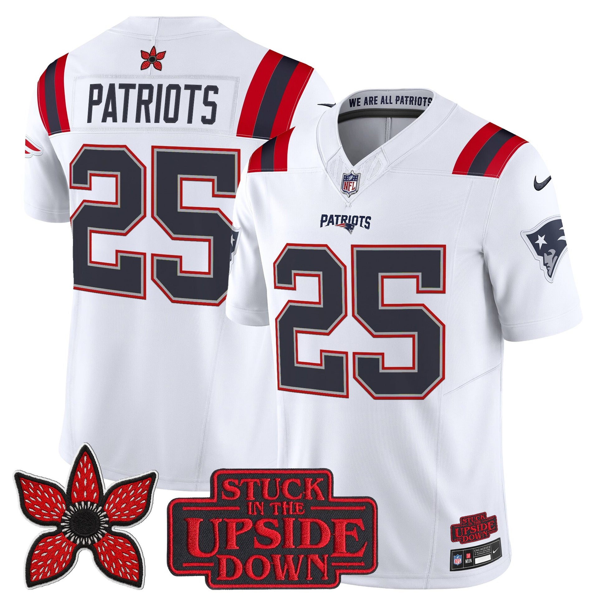 White - #25 Patriots