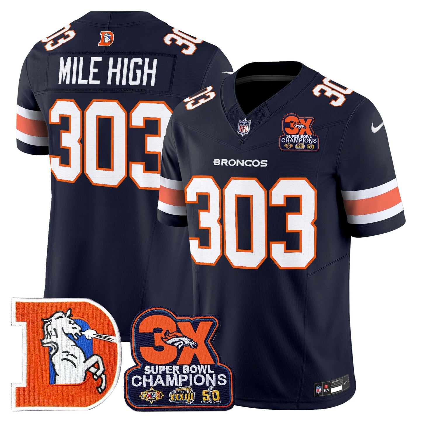Navy - Mile High 303