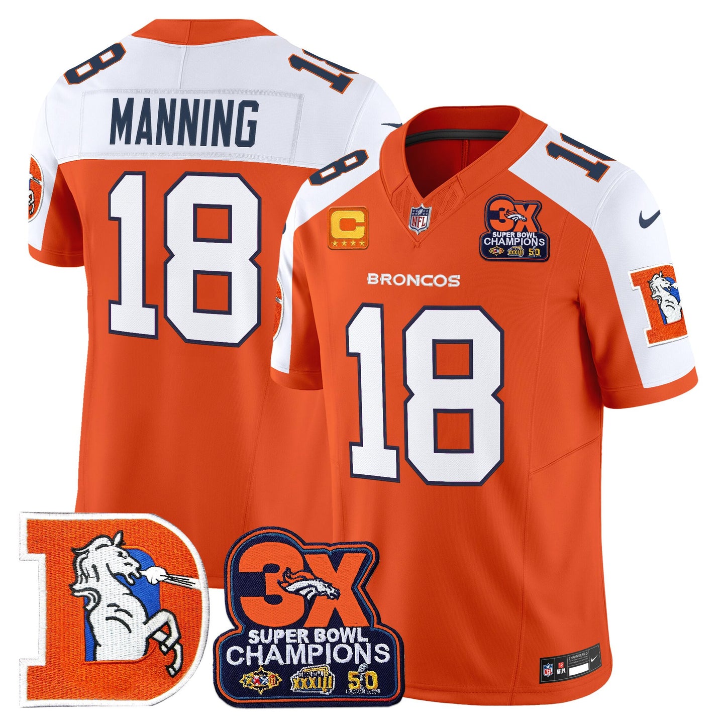 Orange Alternate - Peyton Manning