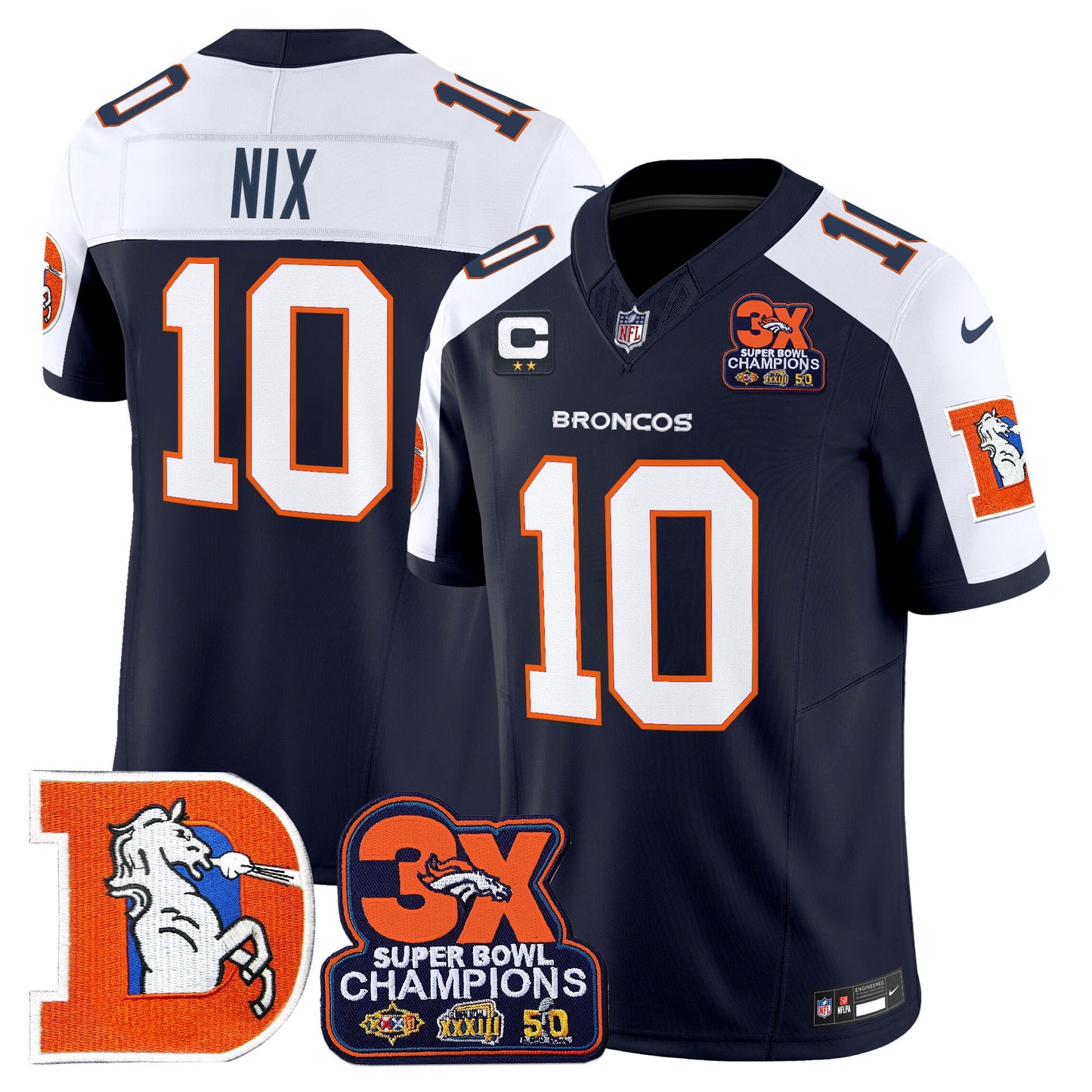 Navy Alternate - Bo Nix