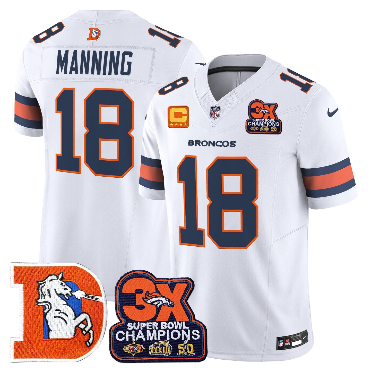 White - Peyton Manning