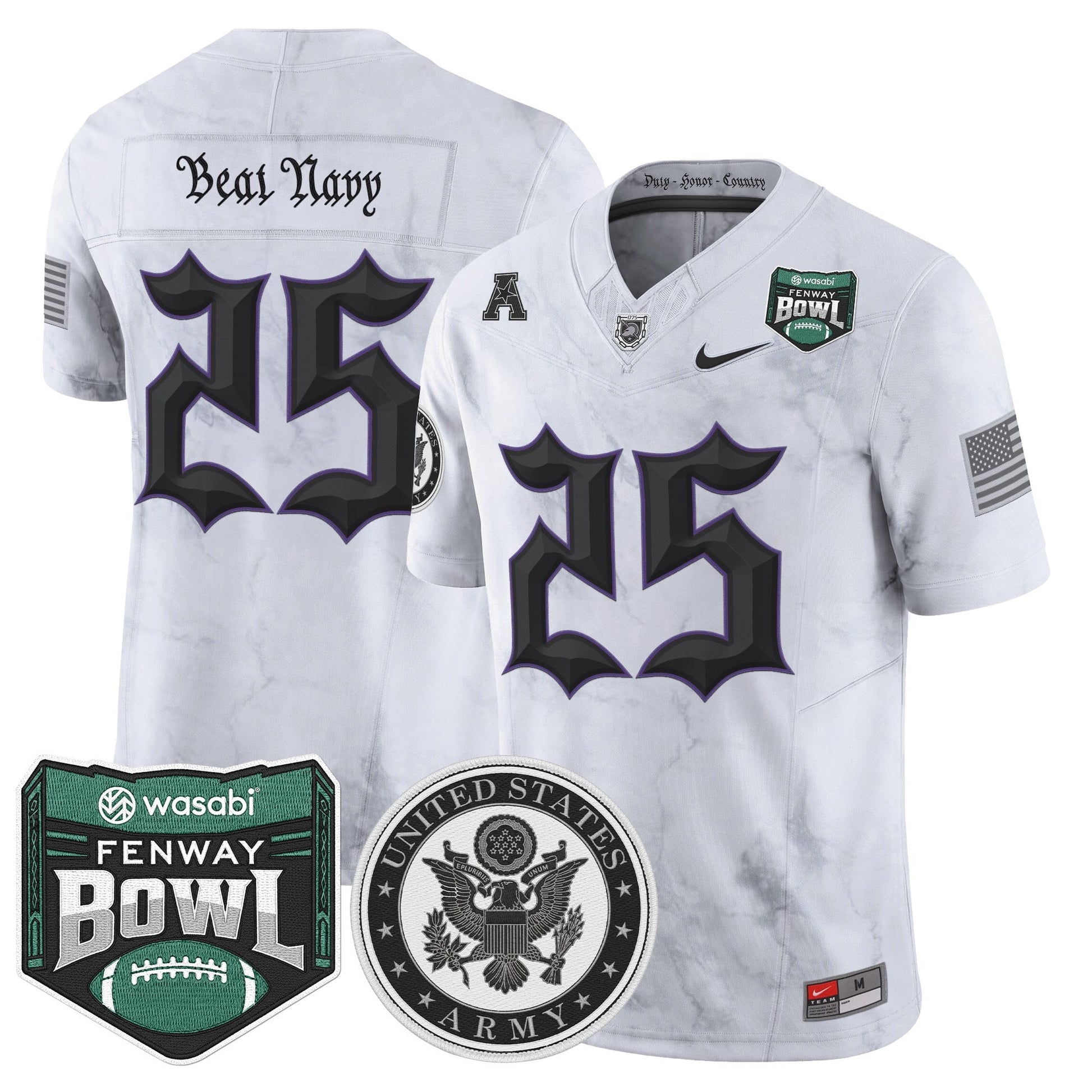 White - #25 Beat Navy