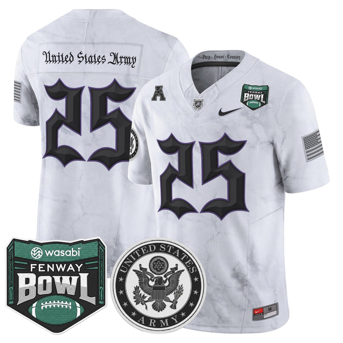 White - #25 United States Army
