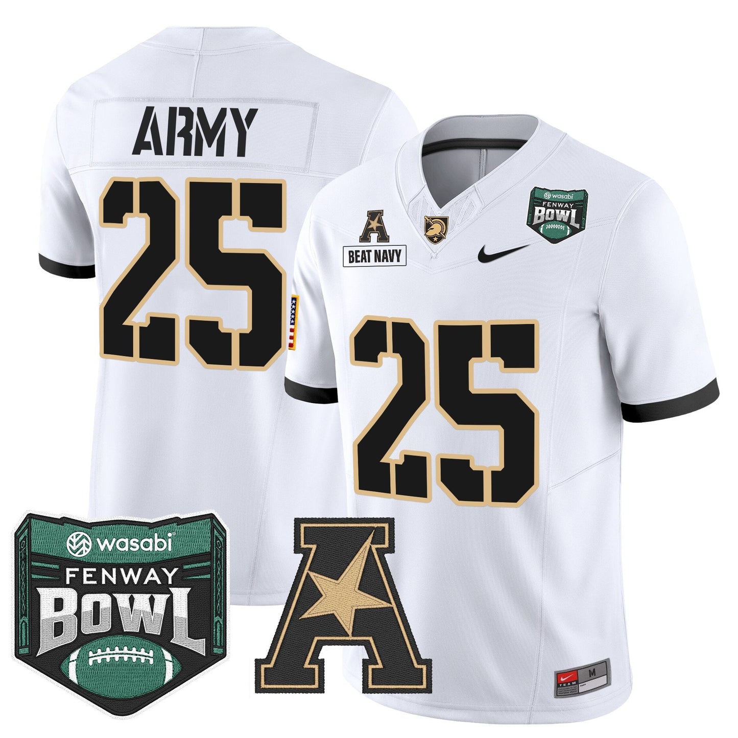 White - #25 Beat Navy