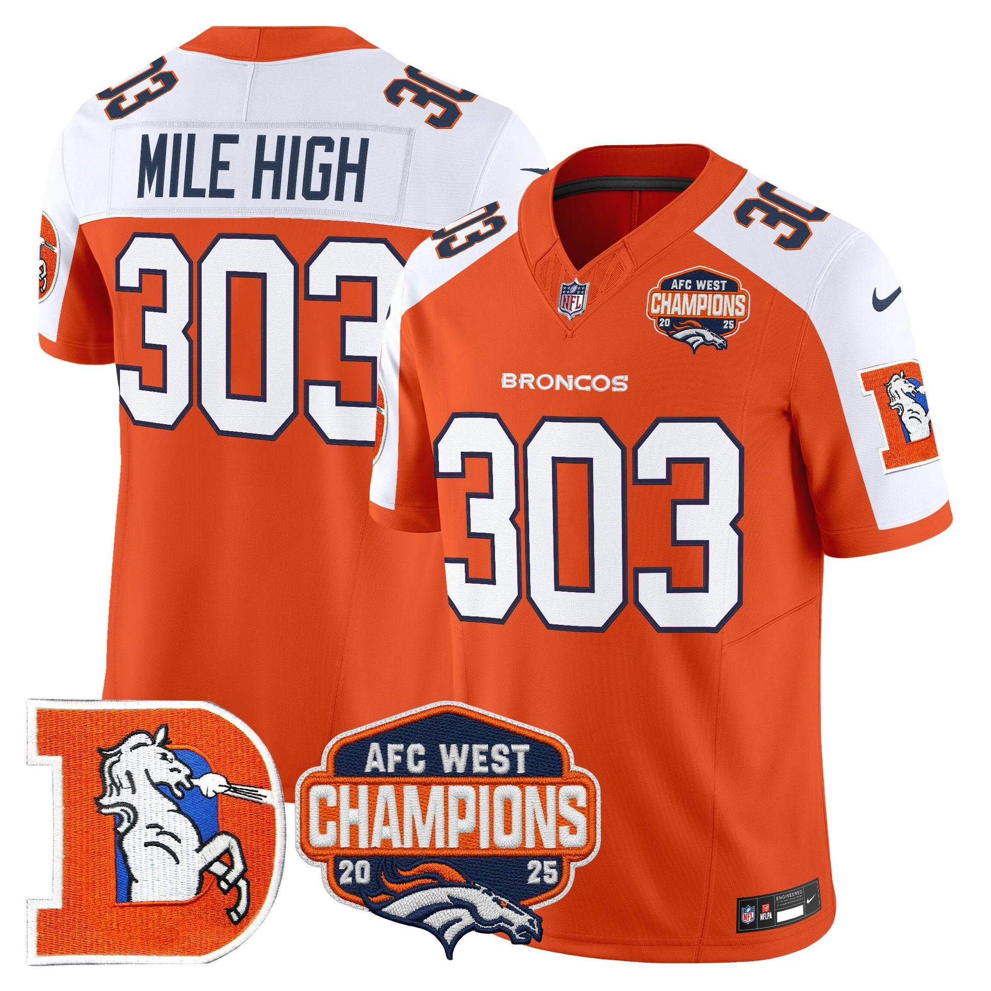 Orange Alternate - Mile High 303