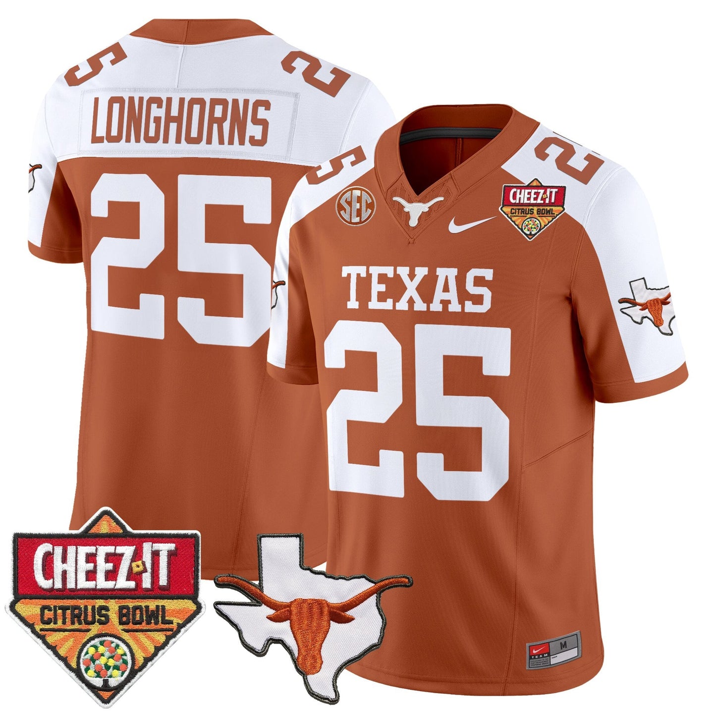 Orange Alternate - #25 Longhorns