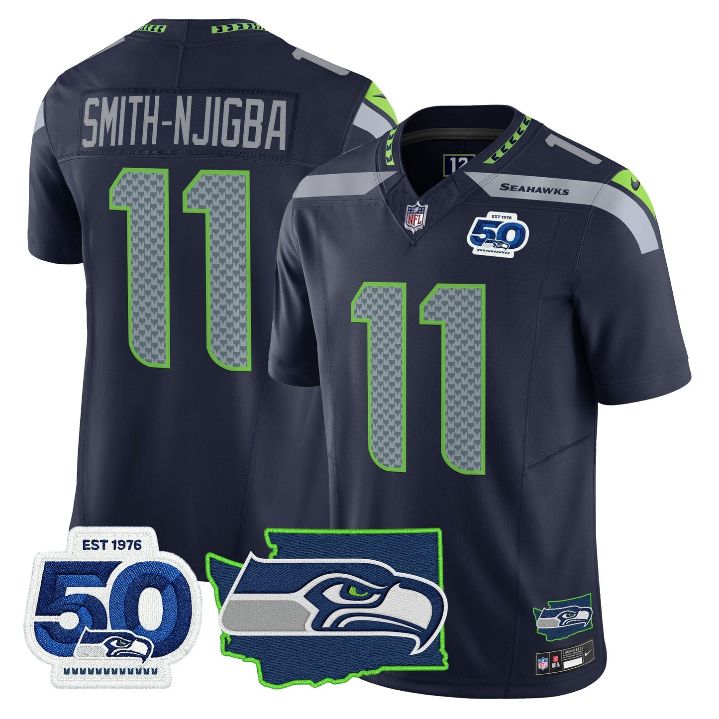 College Navy - Smith-Njigba