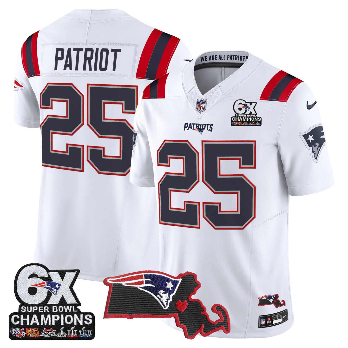 White - #25 Patriot