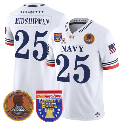 White - #25 Midshipmen