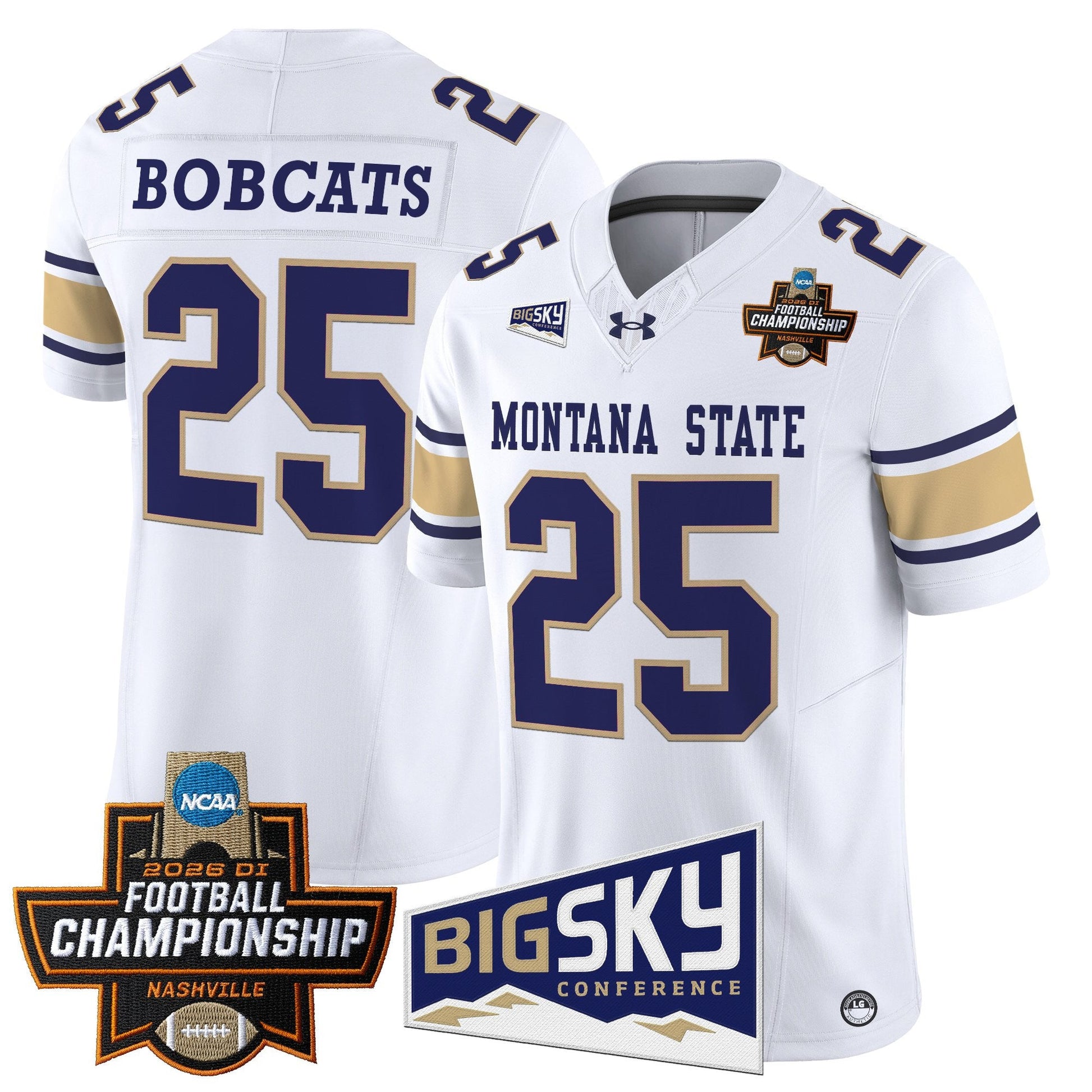 White - #25 Bobcats