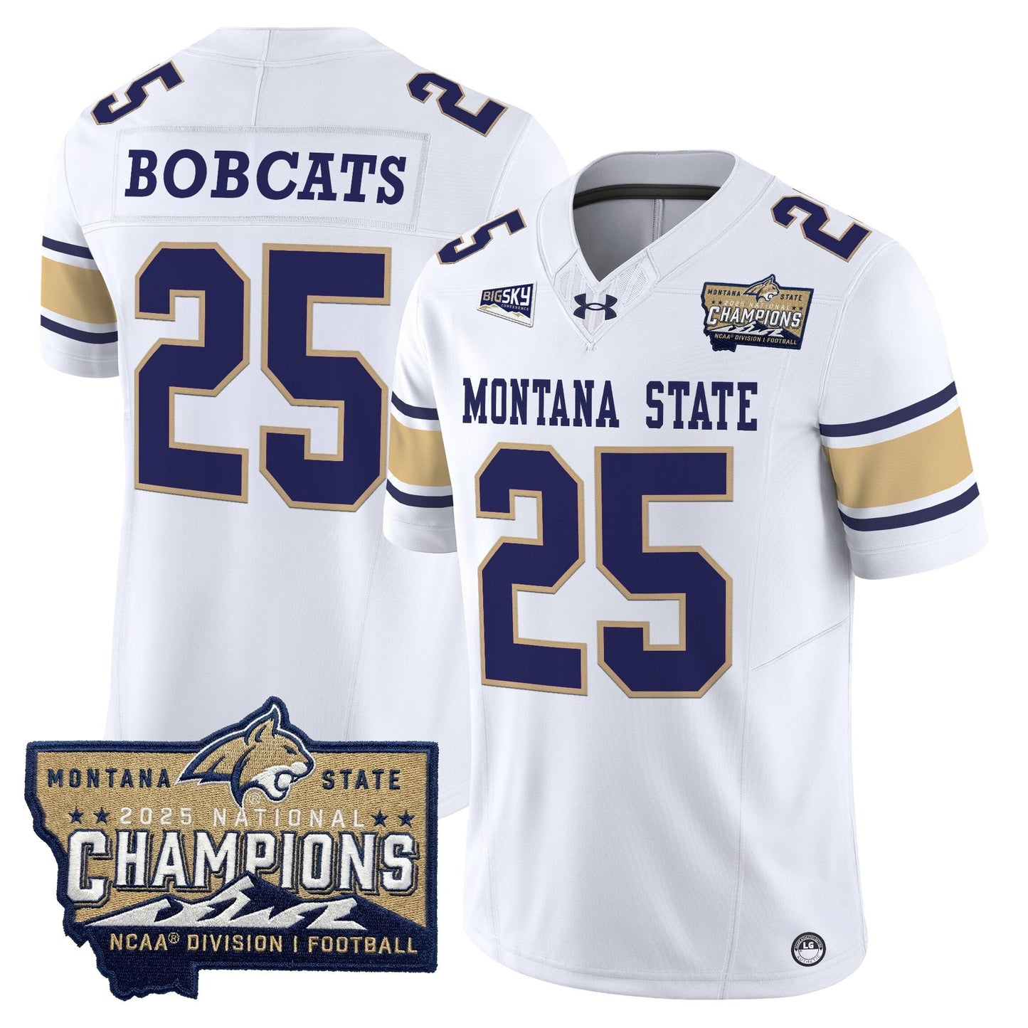White - #25 Bobcats