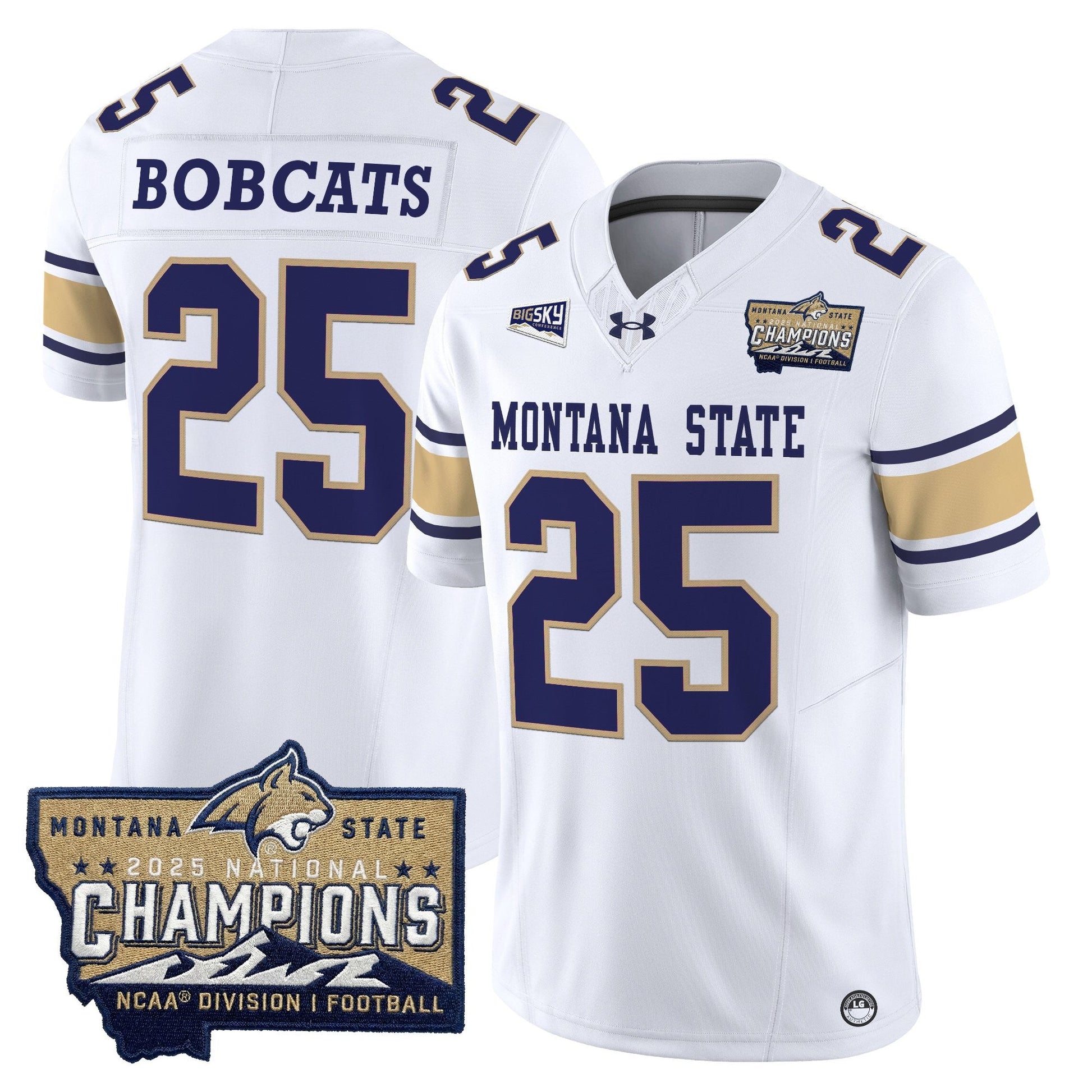 White - #25 Bobcats